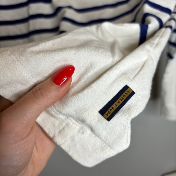 Scotch & Soda Funnel Neck Breton Pullover - Picture 5 of 8